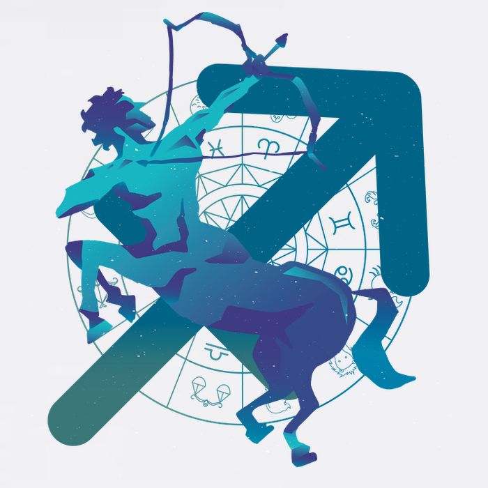 Sagittarius Zodiac Symbol Cooling Performance Crew T-Shirt