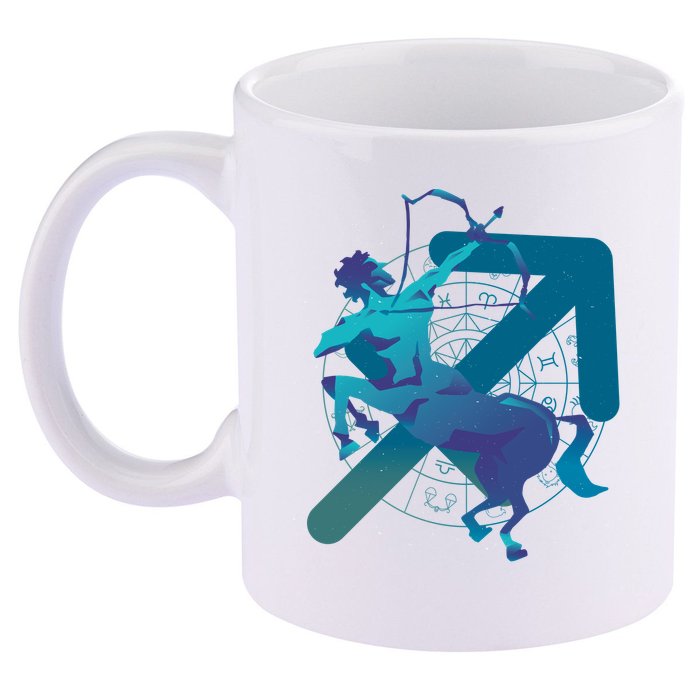 Sagittarius Zodiac Symbol 11oz C Handle Ceramic Mug