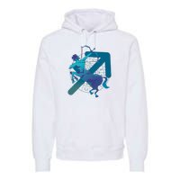 Sagittarius Zodiac Symbol Premium Hoodie