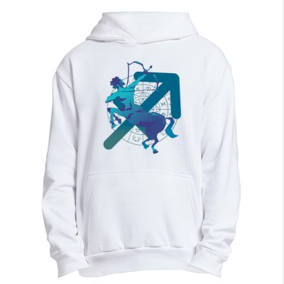 Sagittarius Zodiac Symbol Urban Pullover Hoodie