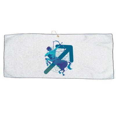 Sagittarius Zodiac Symbol Large Microfiber Waffle Golf Towel