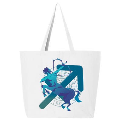 Sagittarius Zodiac Symbol 25L Jumbo Tote