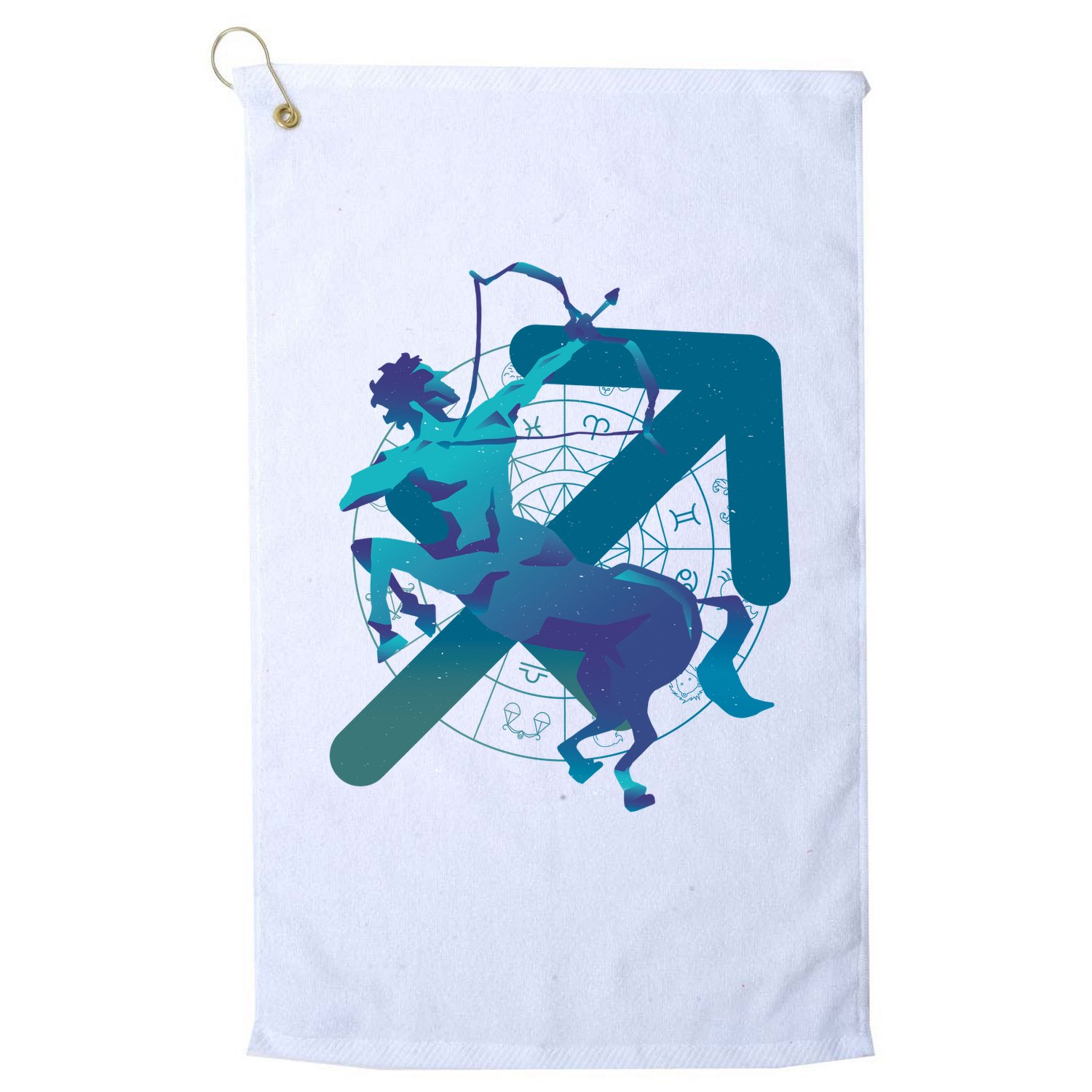Sagittarius Zodiac Symbol Golf Towel