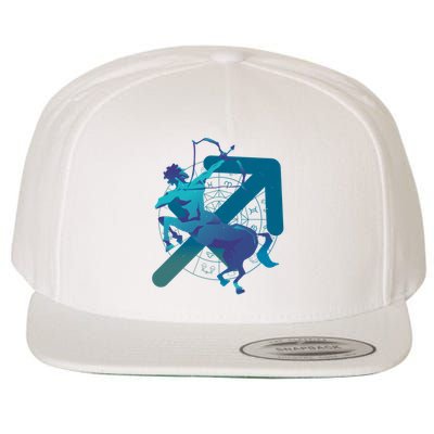 Sagittarius Zodiac Symbol Wool Snapback Cap