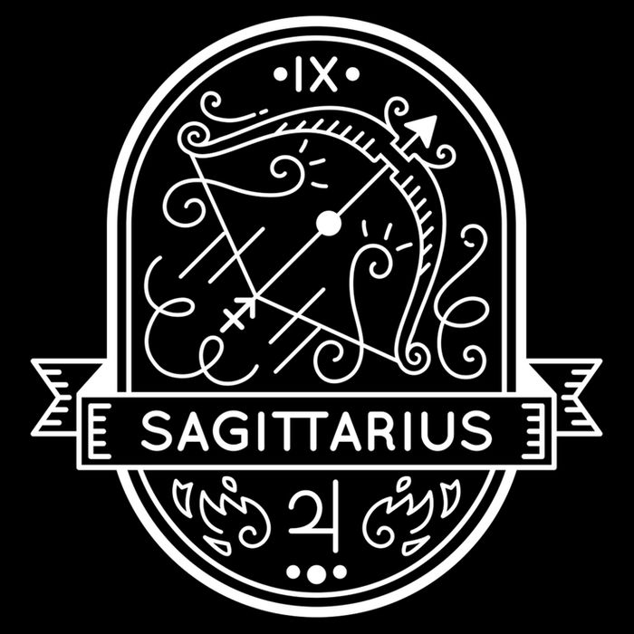 Sagittarius Zodiac Symbol Design Tall Sweatshirt