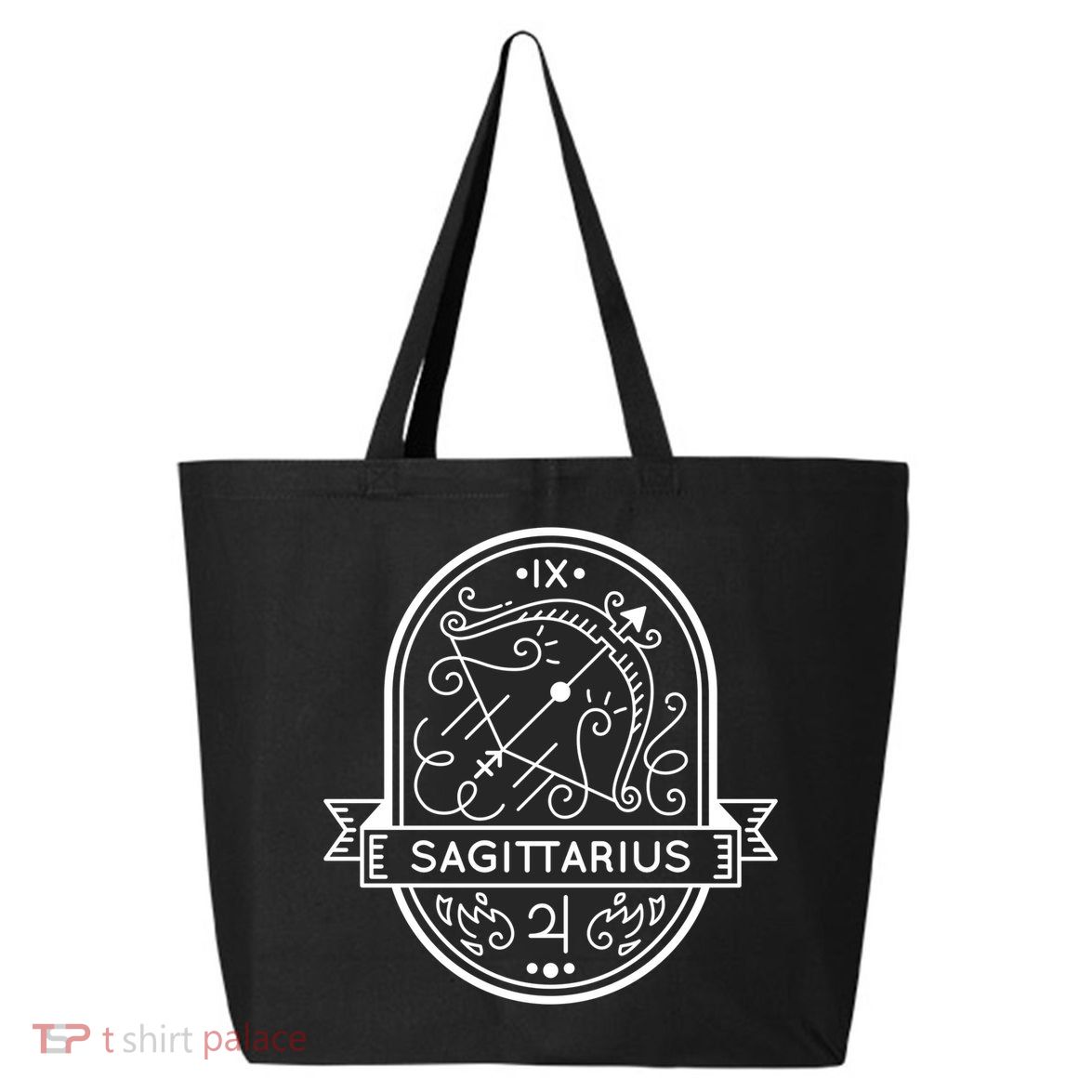 Sagittarius Zodiac Symbol Design 25L Jumbo Tote