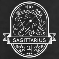 Sagittarius Zodiac Symbol Design 25L Jumbo Tote
