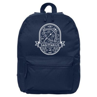 Sagittarius Zodiac Symbol Design 16 in Basic Backpack