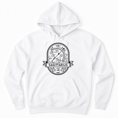 Sagittarius Zodiac Symbol Design Hoodie