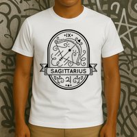 Sagittarius Zodiac Symbol Design T-Shirt