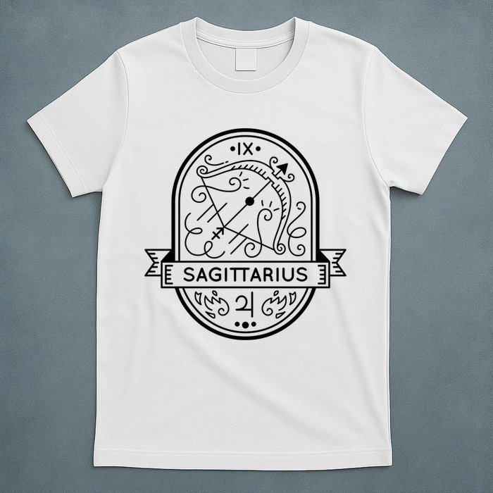 Sagittarius Zodiac Symbol Design T-Shirt