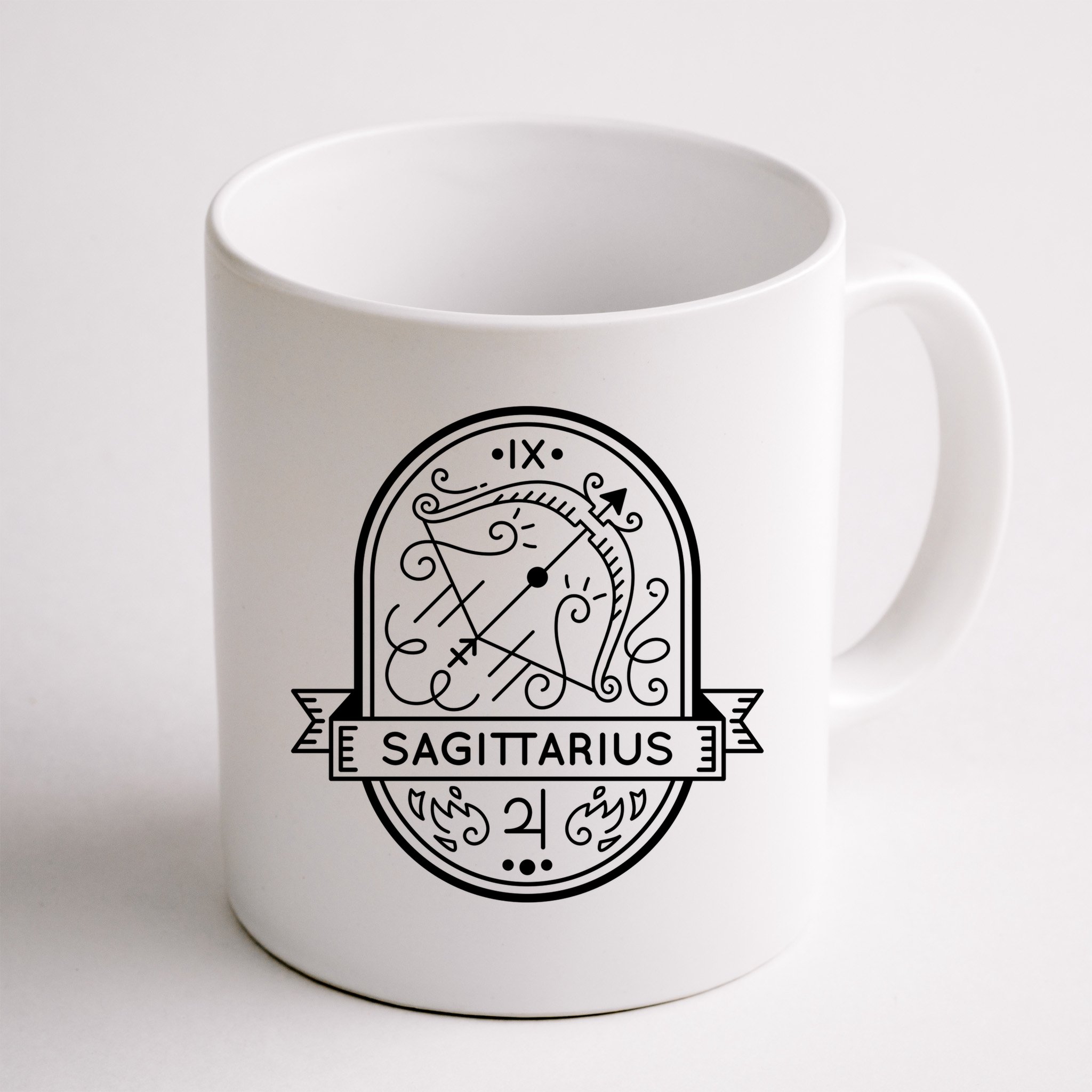 Sagittarius Zodiac Symbol Design Mug