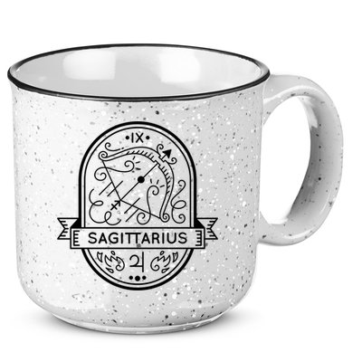 Sagittarius Zodiac Symbol Design 15oz Campfire Ceramic Mug