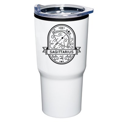 Sagittarius Zodiac Symbol Design Tumbler