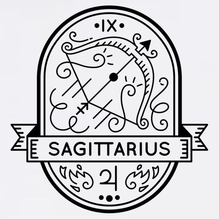 Sagittarius Zodiac Symbol Design Youth Performance Sprint T-Shirt