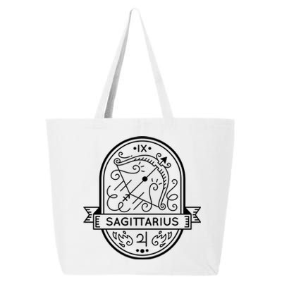 Sagittarius Zodiac Symbol Design 25L Jumbo Tote