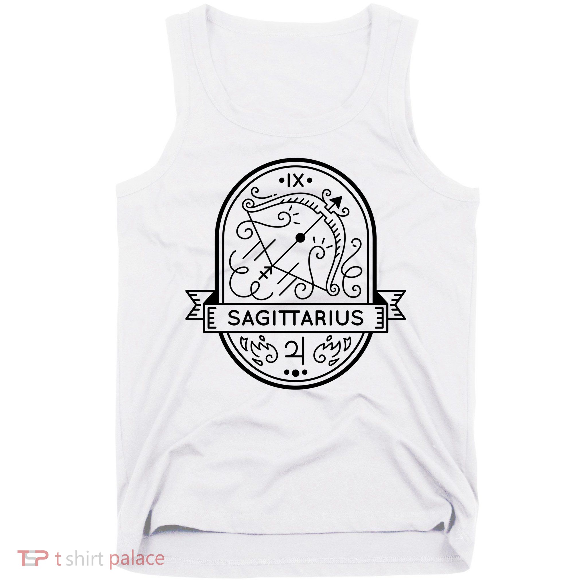 Sagittarius Zodiac Symbol Design Tank Top