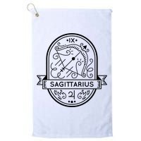 Sagittarius Zodiac Symbol Design Golf Towel
