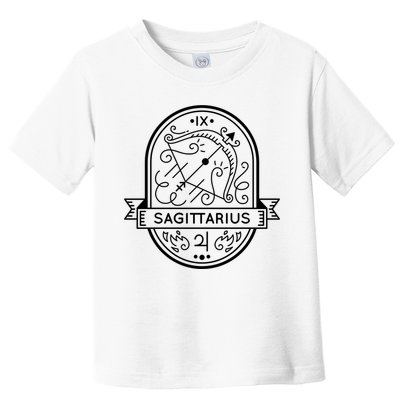 Sagittarius Zodiac Symbol Design Toddler T-Shirt