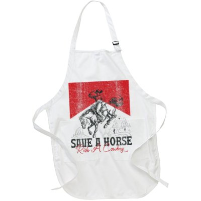 Save A Horse Ride A Cowboy Vintage Country Western Apron
