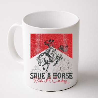 Save A Horse Ride A Cowboy Vintage Country Western Mug