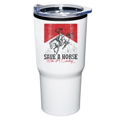 Save A Horse Ride A Cowboy Vintage Country Western Tumbler