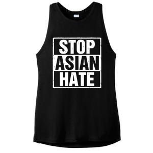 Stop Asian Hate Ladies PosiCharge Tri-Blend Wicking Tank