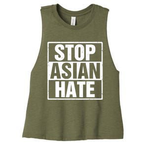 Stop Asian Hate Women's Racerback Cropped Tank