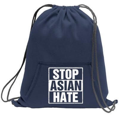 Stop Asian Hate Sweatshirt Cinch Pack Bag