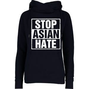 Stop Asian Hate Womens Funnel Neck Pullover Hood