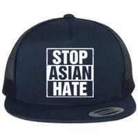 Stop Asian Hate Flat Bill Trucker Hat