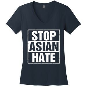 Stop Asian Hate Women's V-Neck T-Shirt