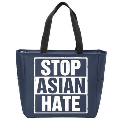 Stop Asian Hate Zip Tote Bag