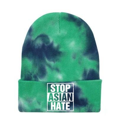 Stop Asian Hate Tie Dye 12in Knit Beanie