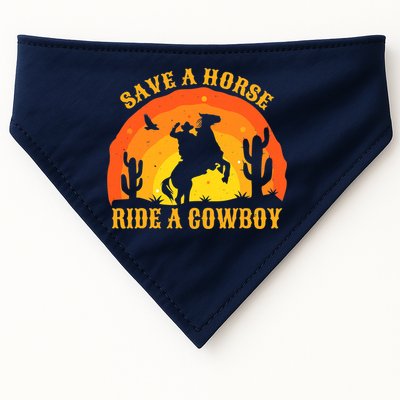 Save A Horse Ride Me A Cowboy USA-Made Doggie Bandana