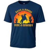 Save A Horse Ride Me A Cowboy Cooling Performance Crew T-Shirt