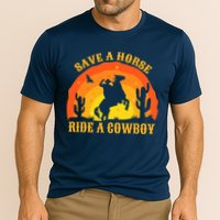 Save A Horse Ride Me A Cowboy Cooling Performance Crew T-Shirt