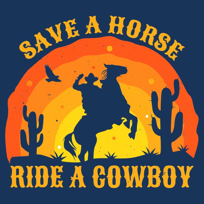 Save A Horse Ride Me A Cowboy Cooling Performance Crew T-Shirt