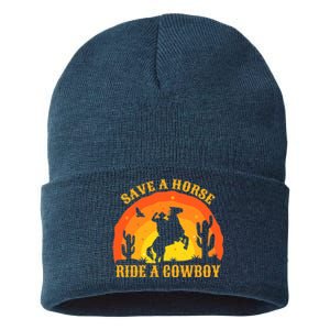 Save A Horse Ride Me A Cowboy Sustainable Knit Beanie