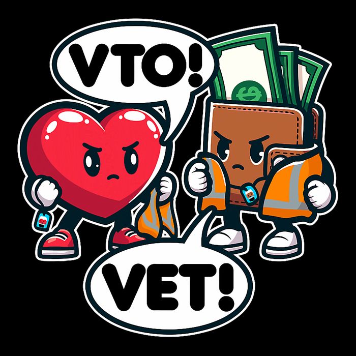 Swagazon Associate Heart Says Vto Wallet Says Vet Button