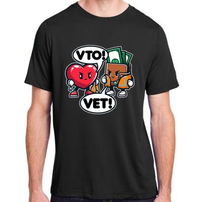 Swagazon Associate Heart Says Vto Wallet Says Vet Adult ChromaSoft Performance T-Shirt