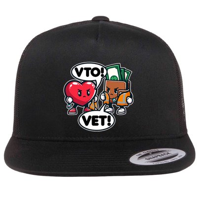 Swagazon Associate Heart Says Vto Wallet Says Vet Flatbill Hat