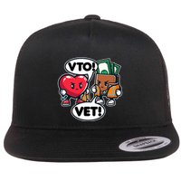 Swagazon Associate Heart Says Vto Wallet Says Vet Flat Bill Trucker Hat