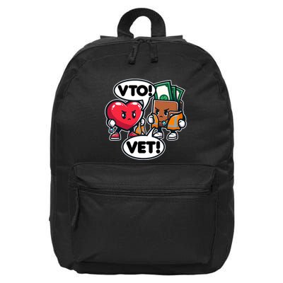 Swagazon Associate Heart Says Vto Wallet Says Vet 16 in Basic Backpack