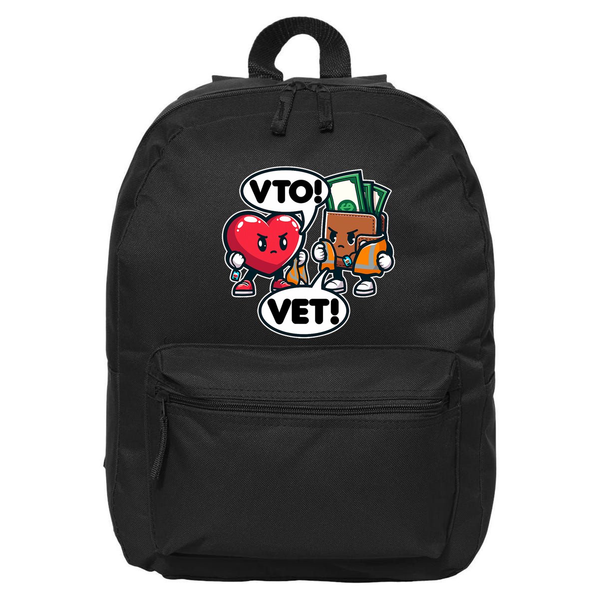 Swagazon Associate Heart Says Vto Wallet Says Vet 16 in Basic Backpack