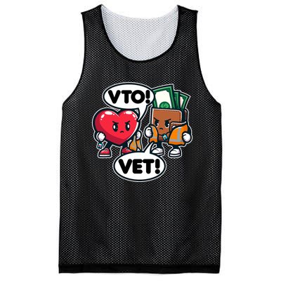 Swagazon Associate Heart Says Vto Wallet Says Vet Mesh Reversible Basketball Jersey Tank