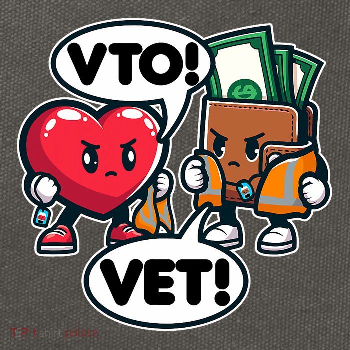 Swagazon Associate Heart Says Vto Wallet Says Vet Cotton Canvas Backpack