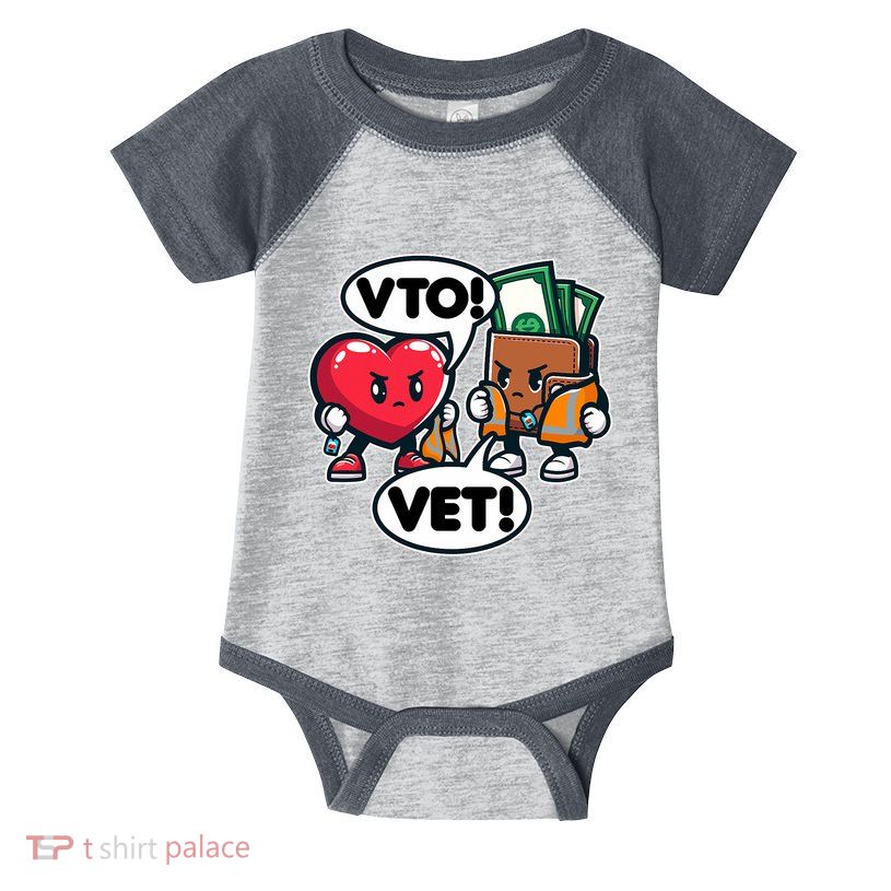 Swagazon Associate Heart Says Vto Wallet Says Vet Infant Baby Jersey Bodysuit
