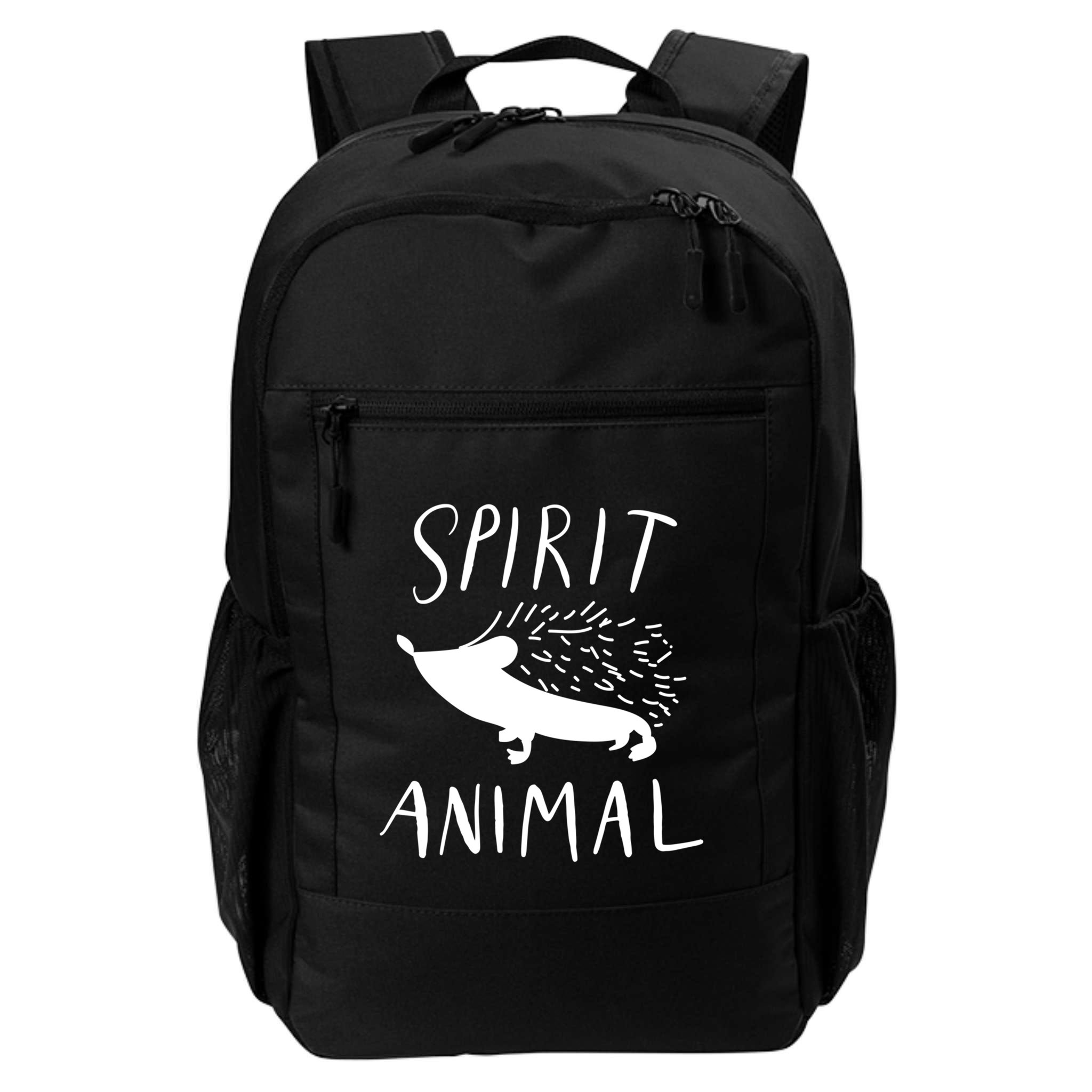 Spirit Animal Hedgehog Gift Funny Gift Backpack