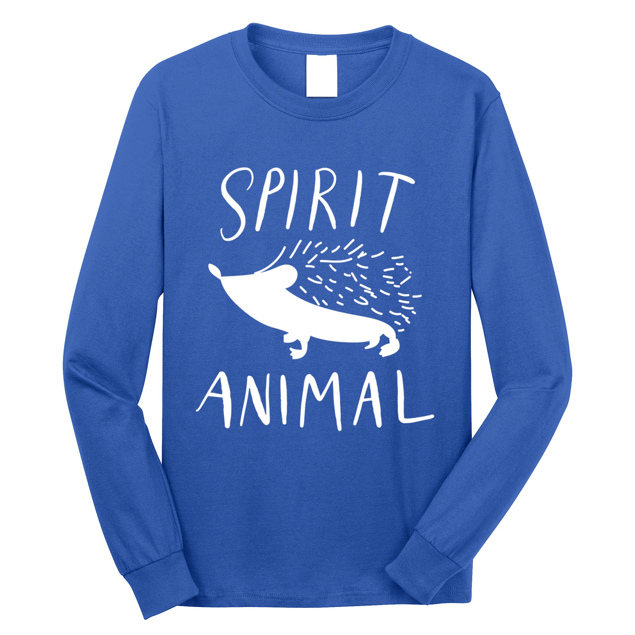 Spirit Animal Hedgehog Gift Funny Gift Long Sleeve Shirt